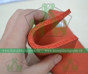 Gioăng silicon xốp đỏ 5mm